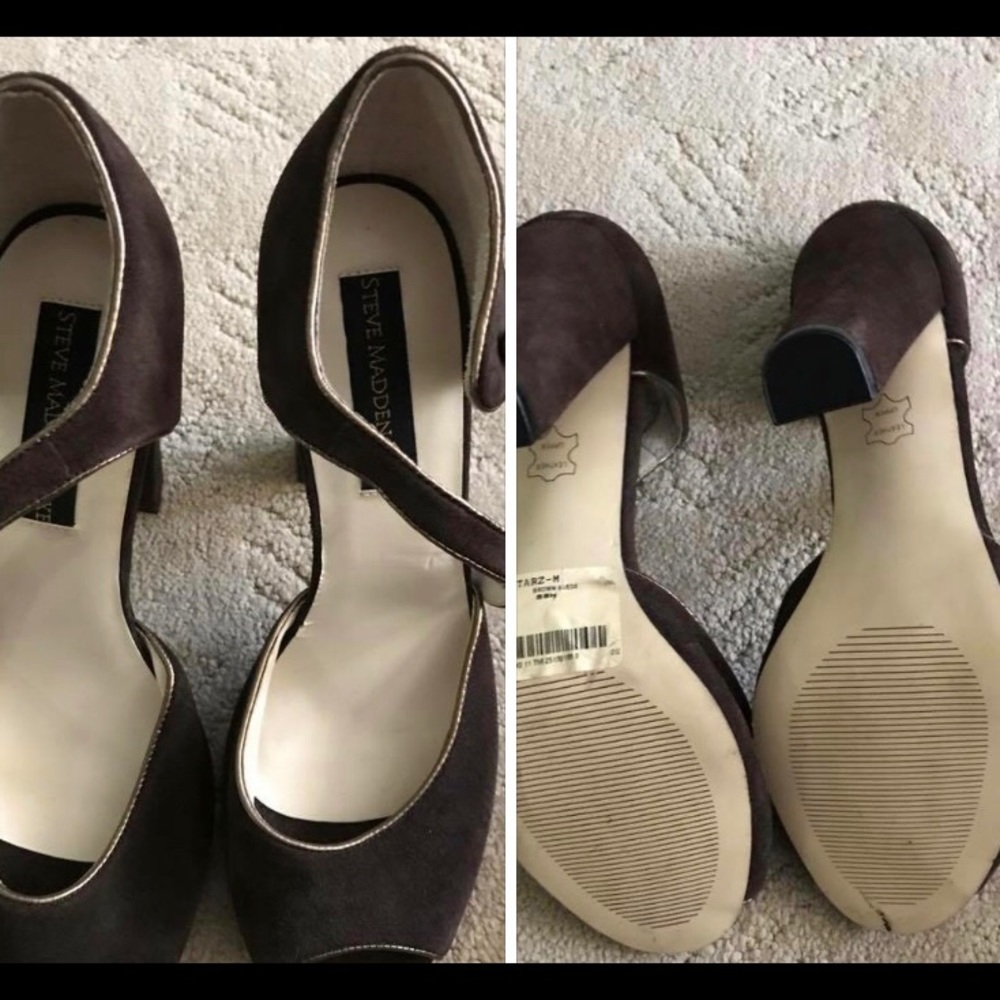 Steve Madden suede heels- worn once
